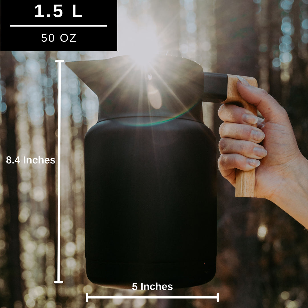 Lagom Thermal Carafe | 50 Oz | Black – Hastings Collective