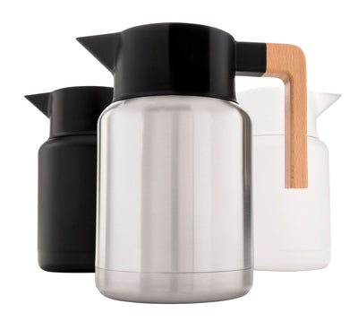 Lagom Thermal Carafe | 50 Oz | Silver - Hastings Collective