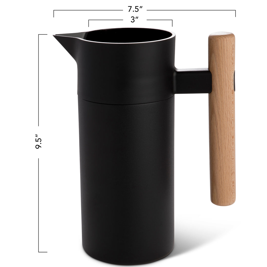Mysa Thermal Carafe | 40 Oz | Black – Hastings Collective