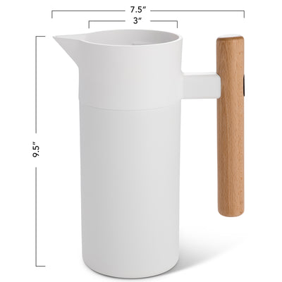 Mysa Thermal Carafe | 40 Oz | White - Hastings Collective