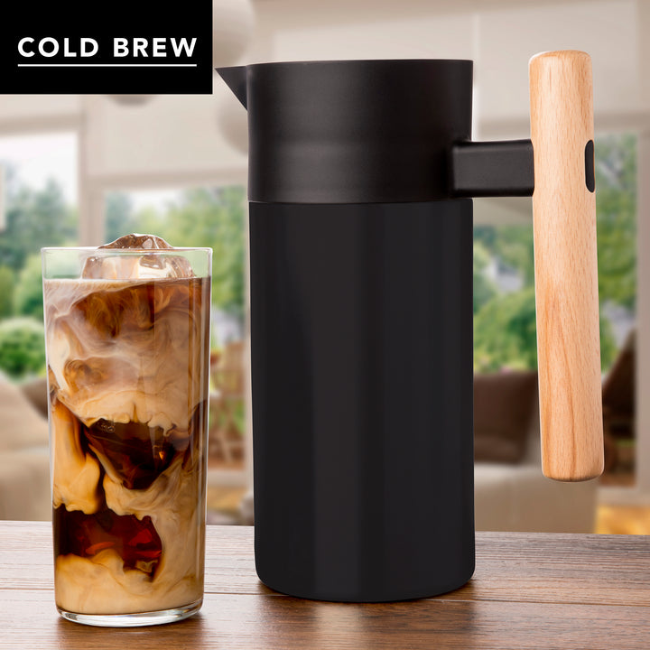Mysa Thermal Carafe | 40 Oz | Black – Hastings Collective