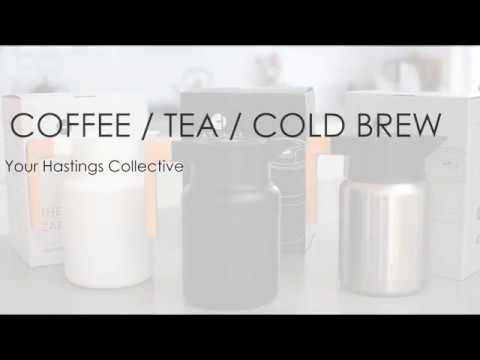 Hastings Collective hastings collective fika slim coffee travel mug tumbler  - stainless steel vacuum insulated thermos cup with spill proof lid